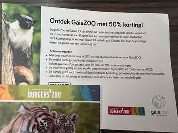 Gaia Zoo dierentuin korting 50 % bon ticket voucher code beschikbaar voor biedingen