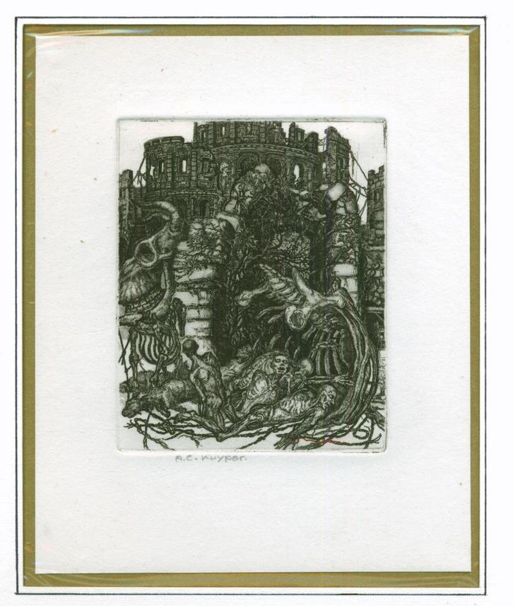 3334 Ex Libris Nederland : Anneke Kuypers, 1993, Antiek en Kunst, Kunst | Etsen en Gravures, Verzenden