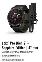 GARMIN EPIX PRO 47MM titanium sapphire, Sieraden, Tassen en Uiterlijk, Sporthorloges, Zwart, Garmin, Ophalen of Verzenden, Zo goed als nieuw