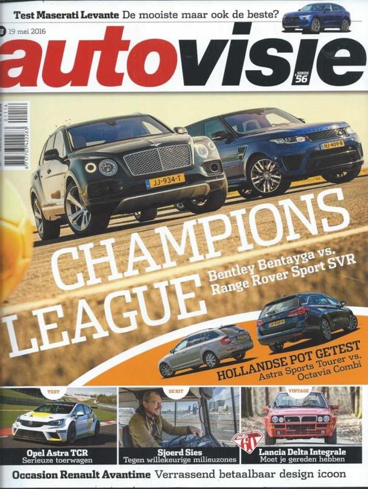 Autovisie 11 2016 : Lancia Delta Integrale Evo 2 - Bentley, Boeken, Auto's | Folders en Tijdschriften, Gelezen, Algemeen, Ophalen of Verzenden
