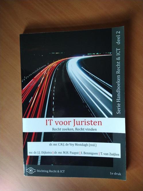 IT voor Juristen. Recht zoeken, Recht vinden, Boeken, Wetenschap, Zo goed als nieuw, Overige wetenschappen, Ophalen of Verzenden