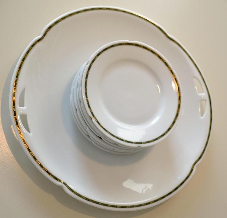 Jaren 30 Art Deco Alma PSL Imperia servies gebakstel kopjes, Antiek en Kunst, Antiek | Servies los, Ophalen of Verzenden
