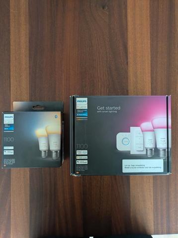 Philips Hue Starterkit (kleur) + Extra Lampen E27 beschikbaar voor biedingen