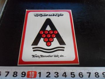 sticker Duitsland Eifel Ahr und Rhein Kreis Ahrweiler lädt  beschikbaar voor biedingen