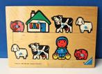 Oude houten knopjespuzzel Dick Bruna/Ravensburger, Kinderen en Baby's, Speelgoed | Kinderpuzzels, Ophalen of Verzenden, Gebruikt