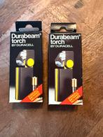 Durabeam Torch bij Duracell  2 vintage zaklampjes, Ophalen of Verzenden, Nieuw, Batterij