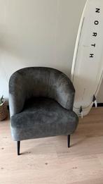 Fauteuil donkergroen suede, Huis en Inrichting, Fauteuils, Ophalen, 75 tot 100 cm, Zo goed als nieuw, Stof