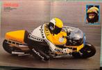 A3 Poster Kenny Roberts Moto 73, Verzenden, Zo goed als nieuw, Motoren