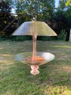 Handgemaakte unieke vogel voeder plek van glas en metaal, Tuin en Terras, Vogelhuisjes en Vogelbaden, Ophalen of Verzenden, Nieuw