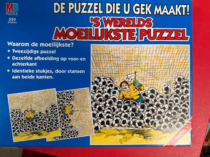 MB Puzzel - 's Werelds Moeilijkste Puzzel, Hobby en Vrije tijd, Denksport en Puzzels, Gebruikt, Legpuzzel, 500 t/m 1500 stukjes