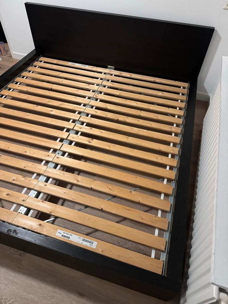 Ikea bed 180x200 met lattenbodem 30,00 euro, Huis en Inrichting, Slaapkamer | Bedden, Gebruikt, Tweepersoons, 180 cm, 200 cm, Hout