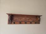 Houten Wandkapstok met Uitgesneden Details, Gebruikt, Minder dan 100 cm, Hout, Ophalen