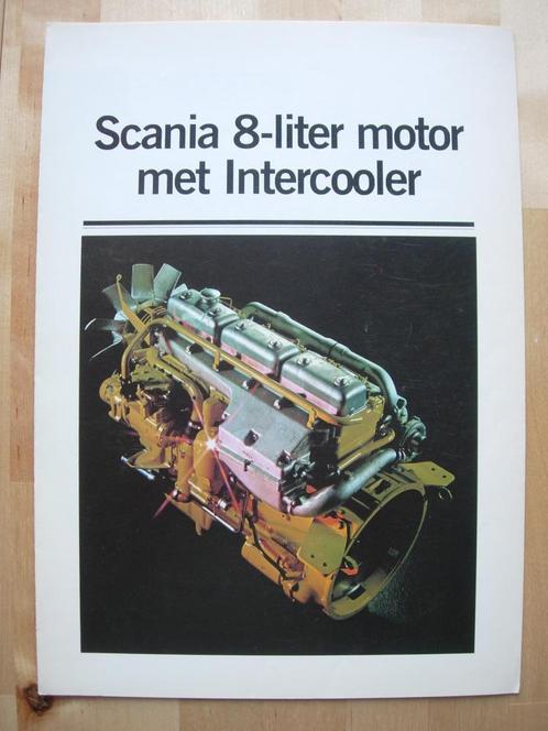 Scania 8 Liter Intercooler Motor Brochure 1982 82 T82 P82, Boeken, Auto's | Folders en Tijdschriften, Zo goed als nieuw, Overige merken