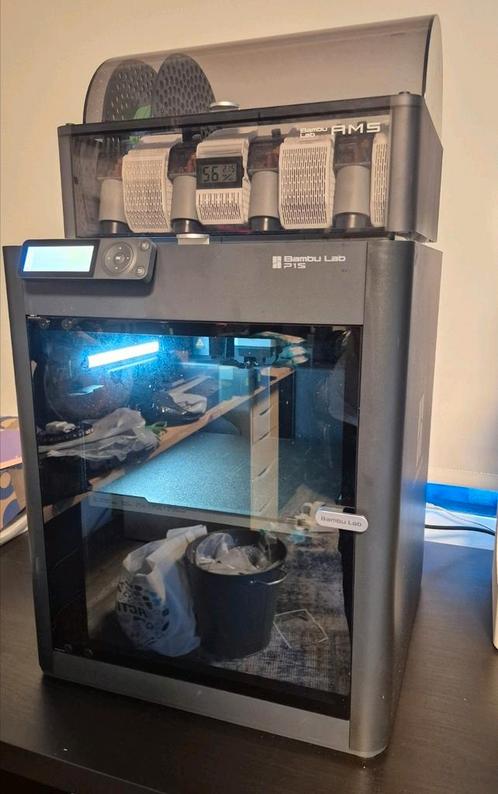 BambuLab P1S combo (met AMS), Computers en Software, 3D Printers, Zo goed als nieuw, Ingebouwde Wi-Fi, Ophalen