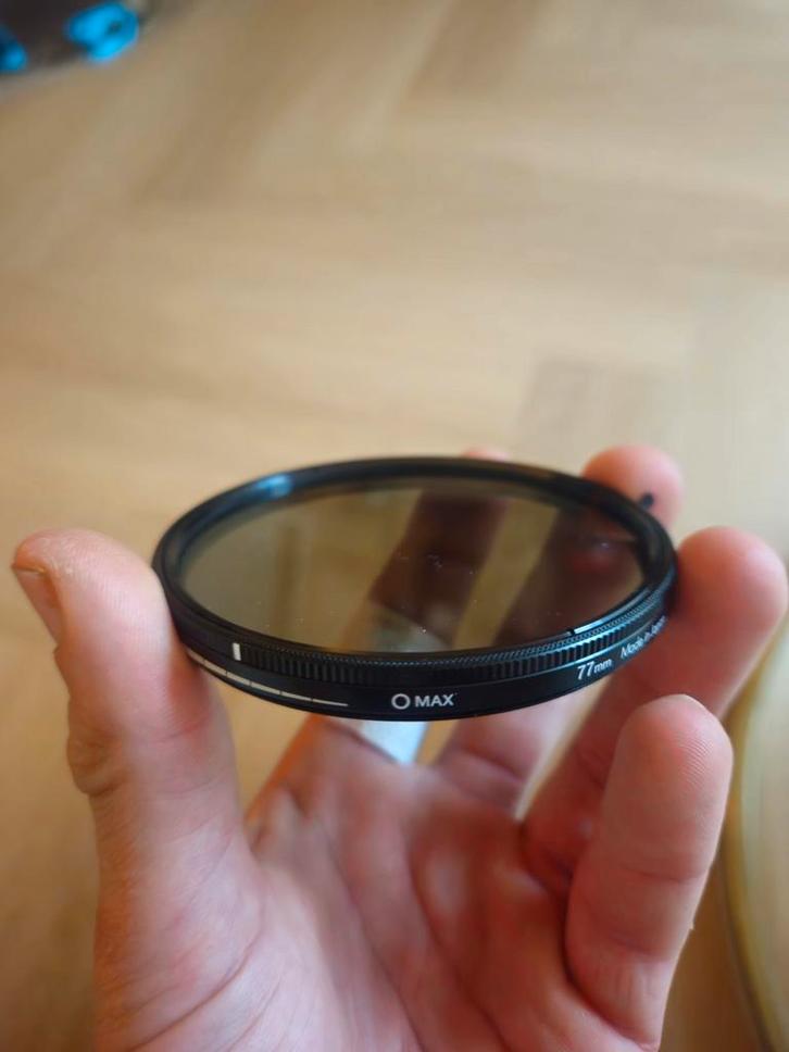 Hoya 77mm Variabele ND Filter - Zo goed als nieuw!, Audio, Tv en Foto, Fotografie | Filters, Ophalen of Verzenden