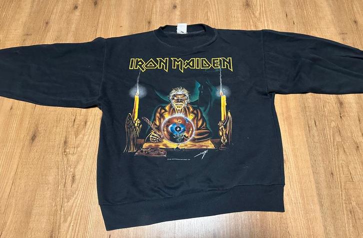 Iron maiden Seventhson of seventhson tour trui 1988, Kleding | Heren, Truien en Vesten, Gedragen, Maat 56/58 (XL), Zwart, Ophalen of Verzenden