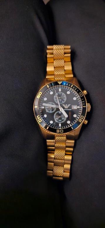 Horloge Emporio Armani AR5857  - Gouden Duikershorloge beschikbaar voor biedingen