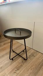 Bijzettafeltje bronskleurig, Metaal of Aluminium, Rond, 55 tot 75 cm, Zo goed als nieuw