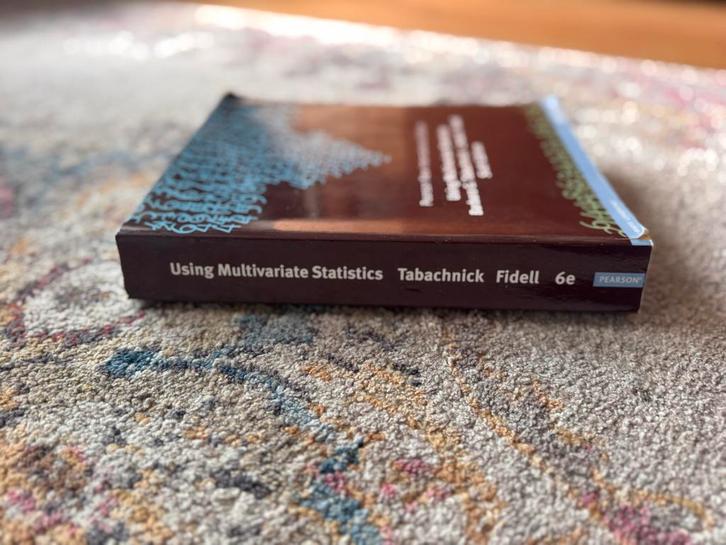 Using Multivariate Statistics - Tabachnick & Fidell, Boeken, Studieboeken en Cursussen, Gelezen, WO, Beta, Ophalen of Verzenden