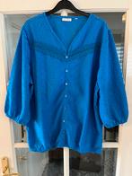 🛍️Blauwe blouse mt XL 48, So Soire, Blauw, Maat 46/48 (XL) of groter, Ophalen of Verzenden
