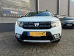 Dacia Sandero Stepway 1.0 TCe 90PK Clima,Cruise,Navi,Trekhaa, Auto's, Voorwielaandrijving, Zwart, Wit, Origineel Nederlands