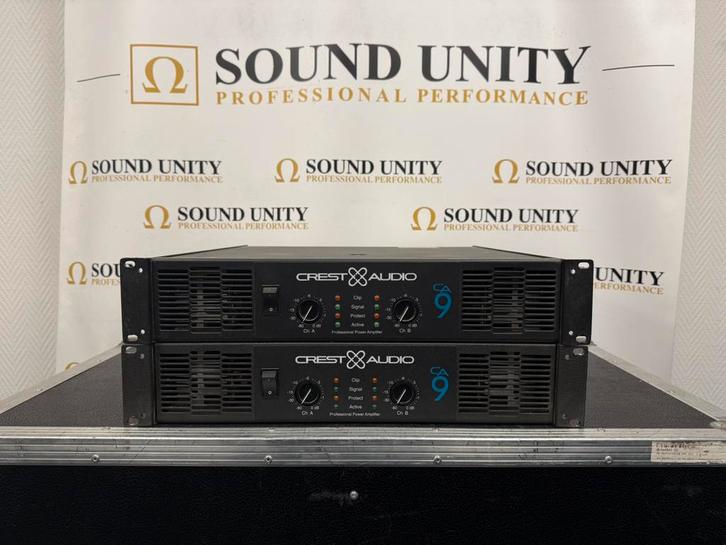 Crest CA9 2x900W/4ohm, Audio, Tv en Foto, Luidsprekers, Zo goed als nieuw, Front, Rear of Stereo speakers, 120 watt of meer, Overige merken