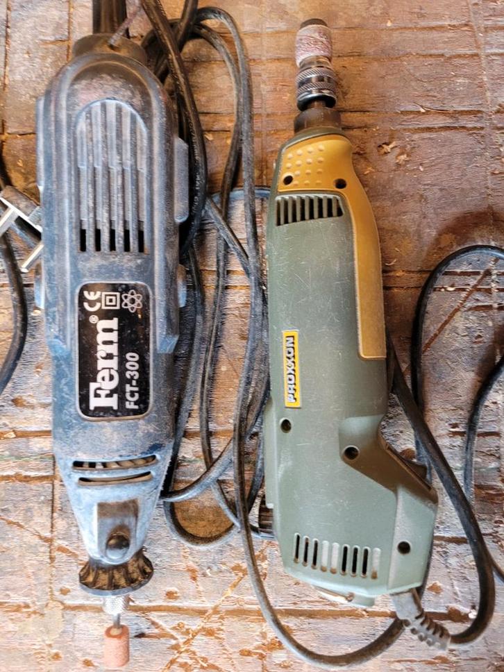 Multitool Set - Ferm & Proxxon, Doe-het-zelf en Verbouw, Gereedschap | Overige machines, Gebruikt, Ophalen of Verzenden