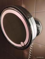 Scheerspiegel met Licht & Verwarming, Ophalen, Minder dan 50 cm, Gebruikt, Rond