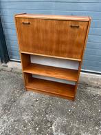 Teak secretaire jaren 60 vintage retro klep plank €135, Ophalen of Verzenden, Gebruikt, Teak jaren 60 scandinavie dutch retro vintage midcentury