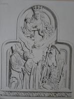 Vier prenten middeleeuwse beelden evangelisten Buffa 1860, Antiek en Kunst, Verzenden