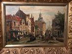 Olieverfschilderij EnkhuizenDrommedaris  C. Springer, Antiek en Kunst, Ophalen of Verzenden