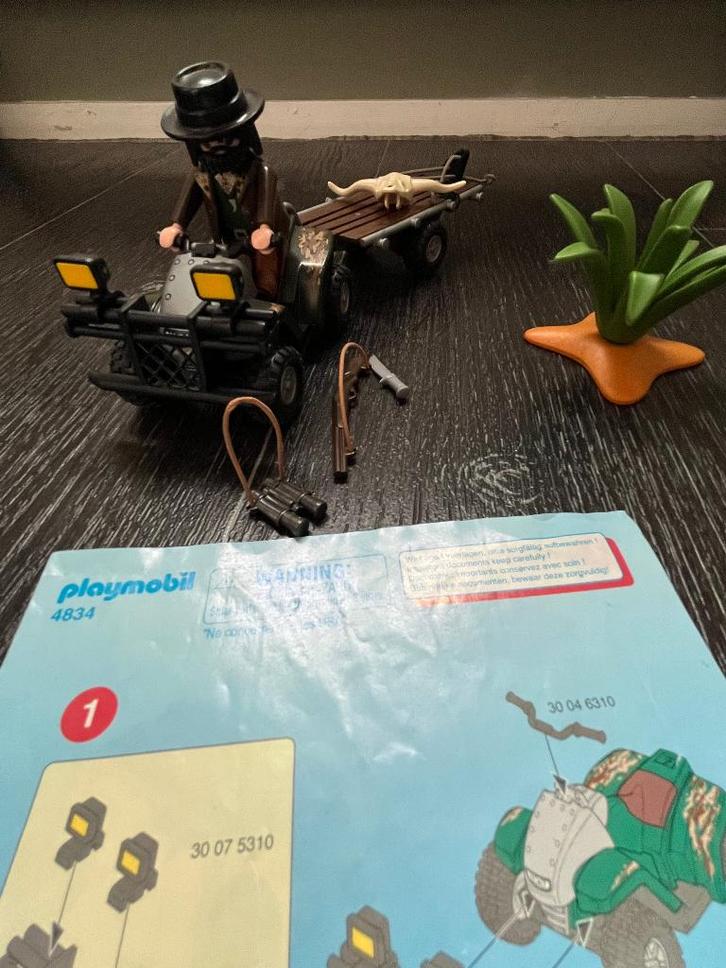 Playmobil Safari Quad, 4834., Kinderen en Baby's, Speelgoed | Playmobil, Zo goed als nieuw, Complete set, Ophalen of Verzenden