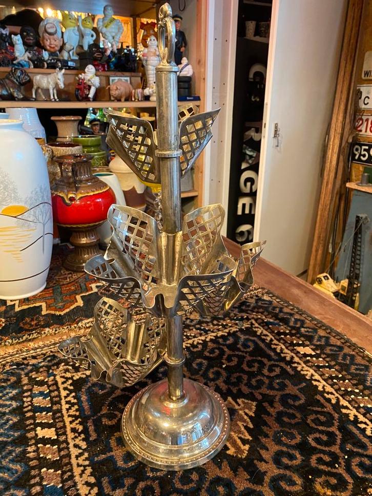 Vintage etagère of wel staande serveerschaal, Antiek en Kunst, Curiosa en Brocante, Ophalen of Verzenden