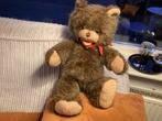 Oude teddy beer met open mond,zachte vulling,40 cm,Herman?, Ophalen of Verzenden, Zo goed als nieuw, Stoffen beer