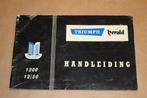 Triump Herald 1200 - Handleiding - 1966 !!, Ophalen of Verzenden