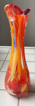 Mooie glazen vaas - 27 cm hoog, Ophalen of Verzenden