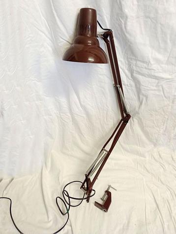 Retro bruine bureaulamp beschikbaar voor biedingen