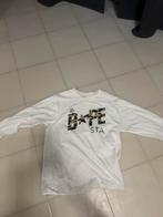 Bathing apr bape longsleeve, Ophalen of Verzenden, Zo goed als nieuw, Maat 46 (S) of kleiner, Wit