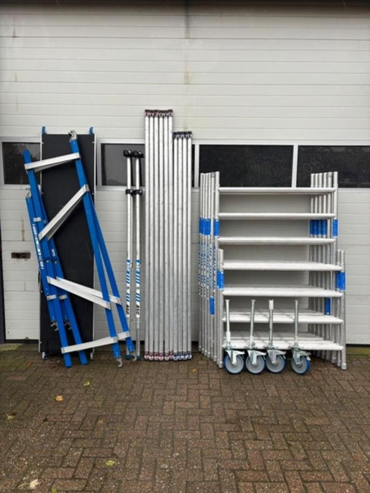 steigers, Doe-het-zelf en Verbouw, Steigers, Gebruikt, Rolsteiger of Kamersteiger, 5 meter of hoger, Ophalen