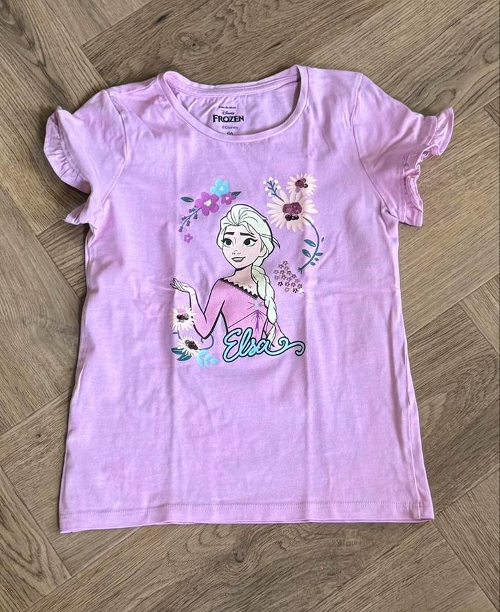 C&A Elsa frozen tshirt shirt als nieuw maat 134 gedragen 128, Kinderen en Baby's, Kinderkleding | Maat 128, Zo goed als nieuw
