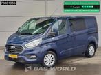 Ford Transit Custom 130PK Dubbel Cabine Automaat Limited 2x, Stof, Euro 6, 4 cilinders, Blauw