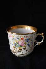 Antiek porseleinen huwelijks chocolade kop c 1870, Ophalen of Verzenden