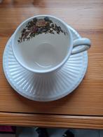 Wedgwood Kop en Schotel met Bloemen, Ophalen of Verzenden, Zo goed als nieuw, Wedgwood, Kop(pen) en/of Schotel(s)