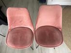 Roze velvet stoelen (kick ), Huis en Inrichting, Stoelen, Twee, Zo goed als nieuw, Ophalen, Overige kleuren