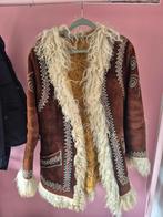 100% suede Afghaanse jas! Vintage geborduurd., Kleding | Dames, Jassen | Winter, Ophalen of Verzenden, Zo goed als nieuw, Zwart