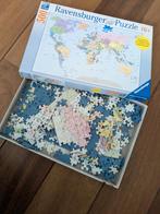 Wereldkaart puzzel 500 stukjes, Ophalen of Verzenden, 500 t/m 1500 stukjes, Zo goed als nieuw, Legpuzzel