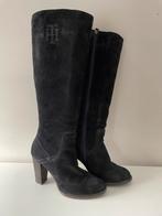 Donkerblauwe suede laarzen, Kleding | Dames, Schoenen, Hoge laarzen, Blauw, Ophalen of Verzenden, Zo goed als nieuw