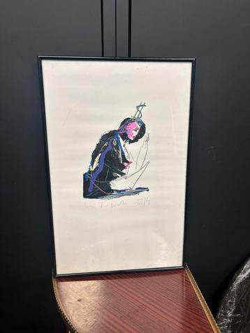 Abstract kunstwerk gesigneerd beschikbaar voor biedingen