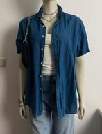 Ralph Lauren spijkerstof overhemd korte mouw UNISEX, Blauw, Ralph Lauren, Zo goed als nieuw, Halswijdte 39/40 (M)