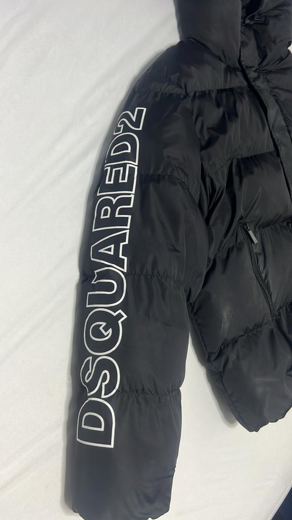 Dsquared Puffer Jas - Maat S - Zwart, Kleding | Heren, Jassen | Winter, Ophalen of Verzenden, Zwart